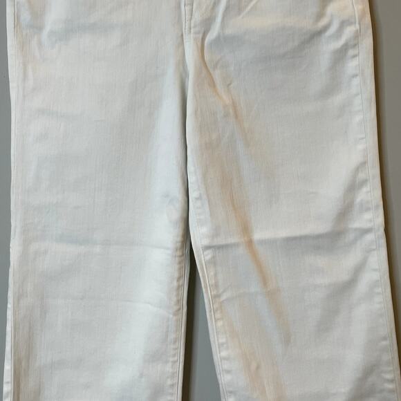 J.Crew 1996 Slim Wide Leg Jean Denim Vacation Holiday Date Trip CH680 White 26 - Picture 5 of 16